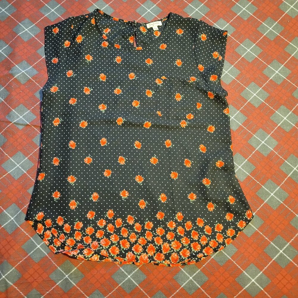 Polka Dot Floral Top